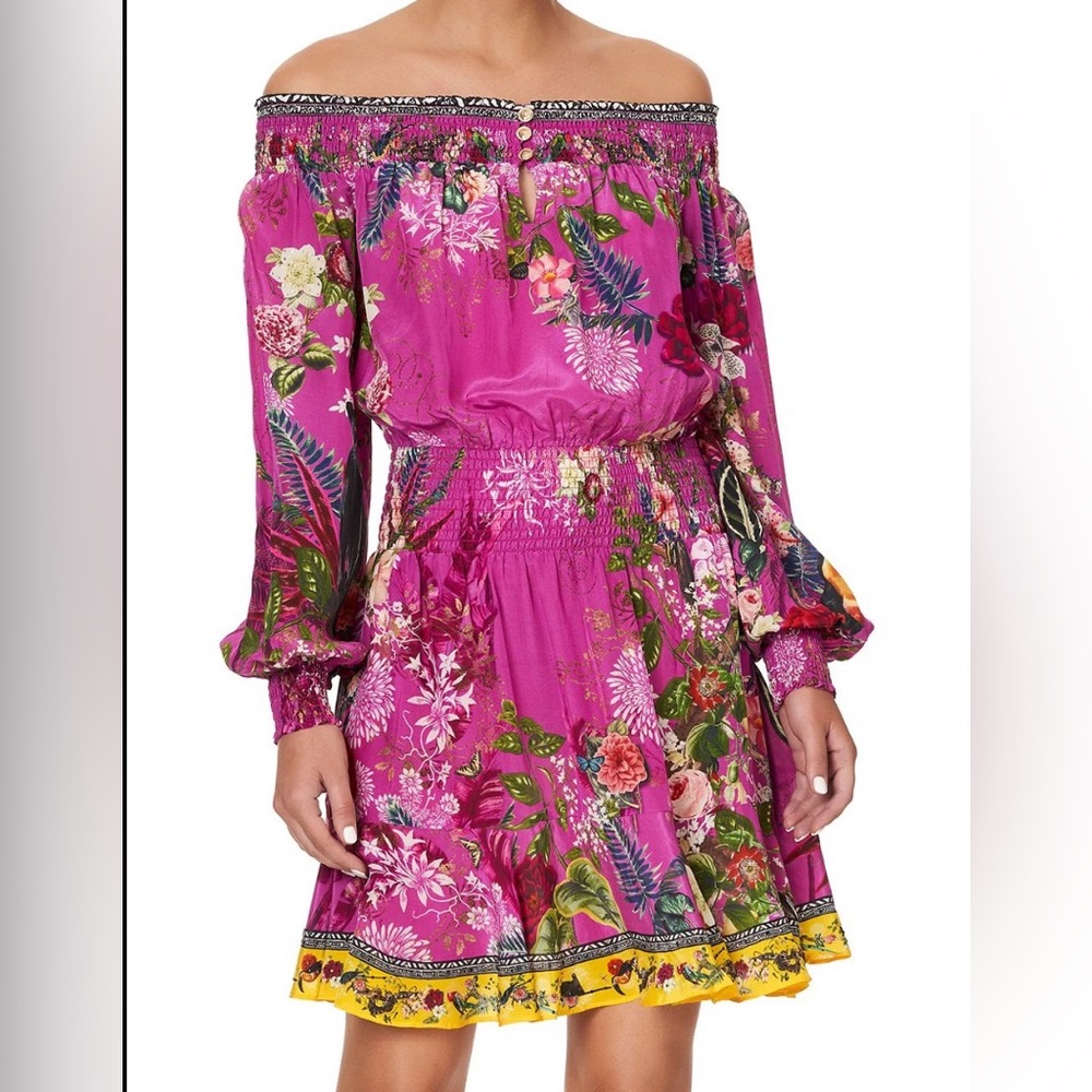 Camilla Vibrant Floral Long Sleeve Dress